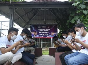 Relawan Ganjar Lampung Gelar Turnamen Esport dan Bagikan Sembako