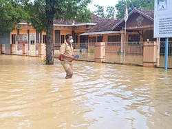 Sungai Sentul Meluap, Puluhan Rumah di Jakenan Pati Kebanjiran
