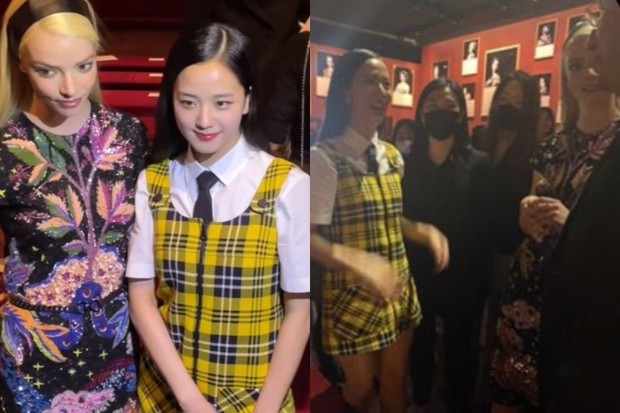 Jisoo BLACKPINK tampak kepergok foto bersama/ Twitter.com/anyafiles Jisoo BLACKPINK