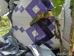 Hujan Deras Disertai Angin Kencang di Lamongan, Kubah Masjid Roboh