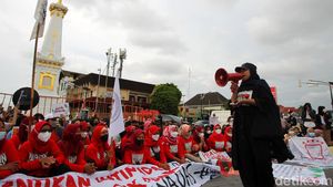 Potret Aksi Memperingati Hari Perempuan di Yogyakarta