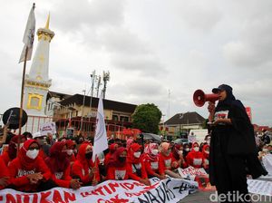 Potret Aksi Memperingati Hari Perempuan di Yogyakarta