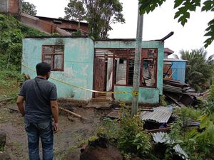 Warga Cerita Detik-detik Rumah Pria Bunuh Kekasih di Manado Diduga Dibakar