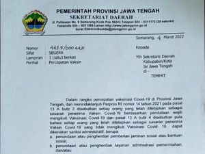 Penjelasan Ganjar soal SE Pemprov Jateng Tidak Vaksin Bansos Ditunda