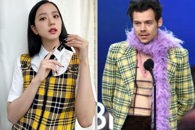 Tampilan Jisoo dinilai senada dengan Harry Styles Getty Images/ Kevin Winter
