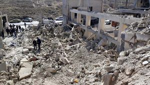 Bangunan di Suriah Ini Hancur Gegara Roket Israel Awal Pekan Lalu