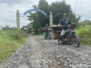 Ruas Jalan Ngrawoh-Megeri di Blora Rusak Parah, Bisa Buat Offroad!
