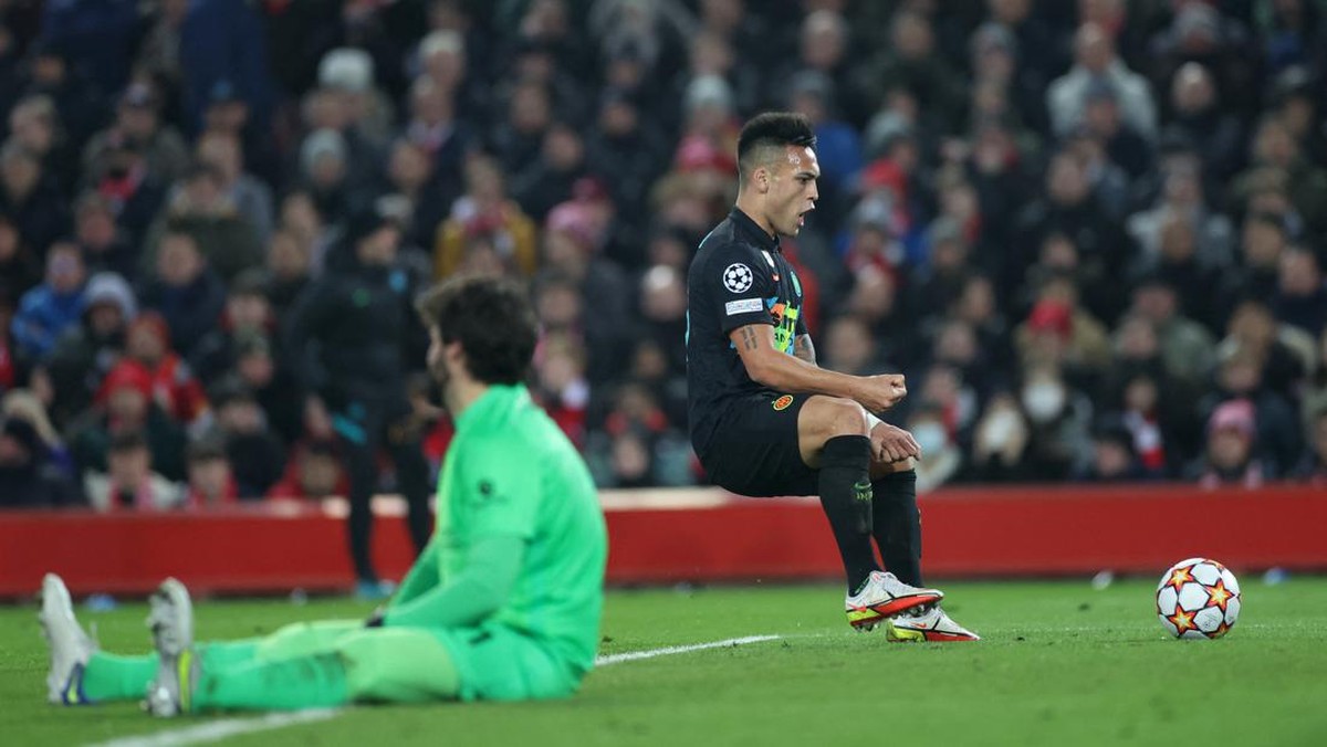 Lautaro Martinez buka puasa gol di Liga Champions (Action Images via Reuters/CARL RECINE)