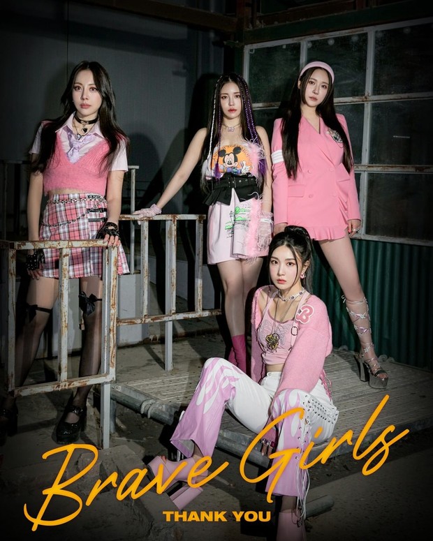 Potret Brave Girls dalam foto konsep Thank You