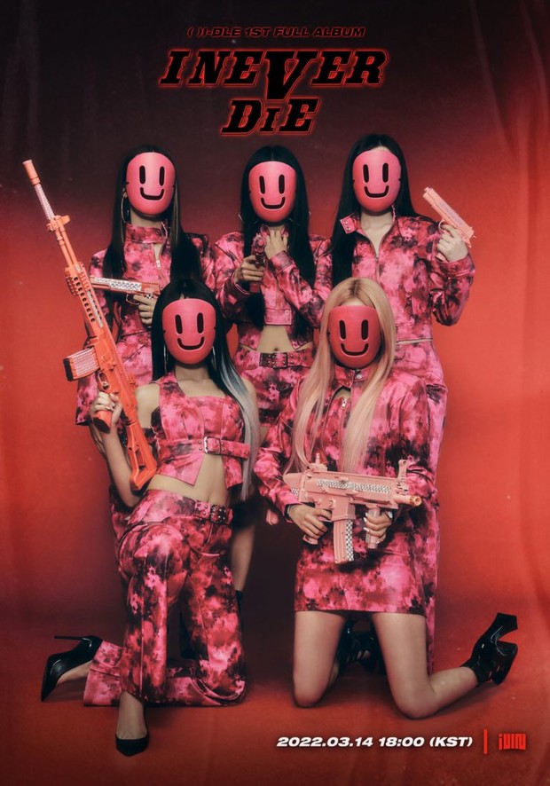 Potret G-IDLE dalam foto konsep I NEVER DIE
