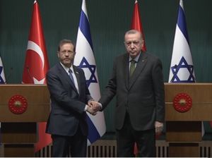 Bertemu Presiden Israel, Erdogan Singgung Soal Konflik di Palestina Bertemu Presiden Israel, Erdogan Singgung Soal Konflik di Palestina