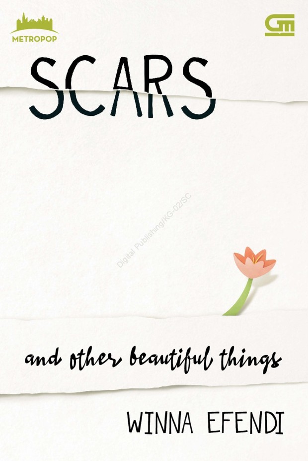Cover Novel Scars and Other Beautiful Things karya Winna Effendi/Tangkapan Layar