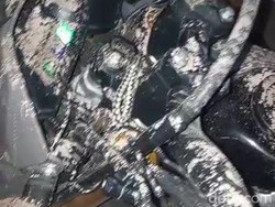 Penampakan Hujan Abu Erupsi Gunung Merapi di Desa Tlogolele Boyolali