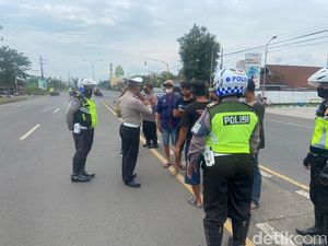 Polisi Cegah Aksi Sweeping Sopir Truk di Ring Road Mojoagung Jombang