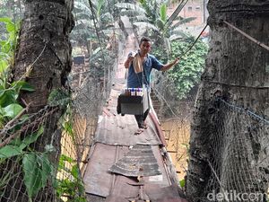 Jembatan Wiratman Karkasa Tuntas, Jembatan Indiana Jones Akan Dibongkar Jembatan Wiratman Karkasa Tuntas, Jembatan Indiana Jones Akan Dibongkar