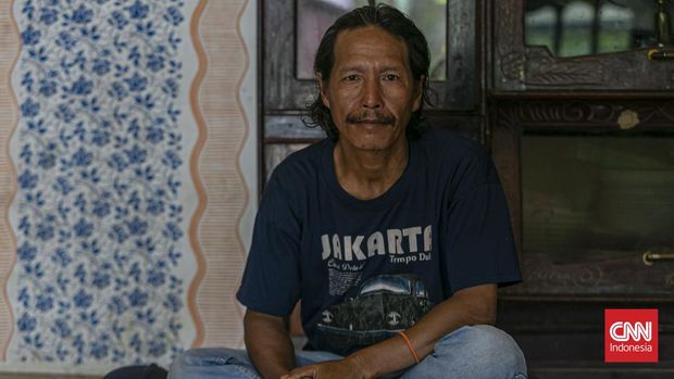Lipsus Ibu Kota Negara Nusantara, Lipsus IKN Nusantara Abidin, 46, warga suku balik yang sehari-hari mencari nafkah sebagai petani di Kelurahan Pemaluan, Kecamatan Sepaku, Kalimantan Timur. Minggu, 13 Februari 2022.