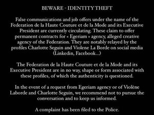 Hati-hati! Paris Fashion Week Peringatkan soal Pencurian Identitas