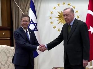 Momen Pertemuan Erdogan-Presiden Israel, Siap Jalin Kerja Sama