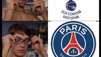 PSG dianggap tampil bagaikan Tottenham Hotspur saat kalah 1-3 dalam laga penentu di markas Real Madrid dini hari tadi. Foto: dok. Twitter