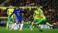Norwich vs Chelsea berlangsung di Carrow Road, Jumat (11/3/2022) dini hari WIB. Tim tamu tampil dominan sepanjang 2x45 menit. Getty Images/Julian Finney