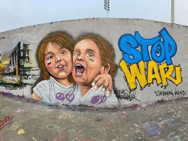 Foto Aneka Mural Dukung Ukraina di Berbagai Penjuru Dunia