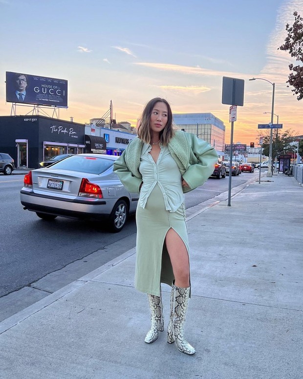 Maternity Looks yang Super Stylish ala Aimee Song