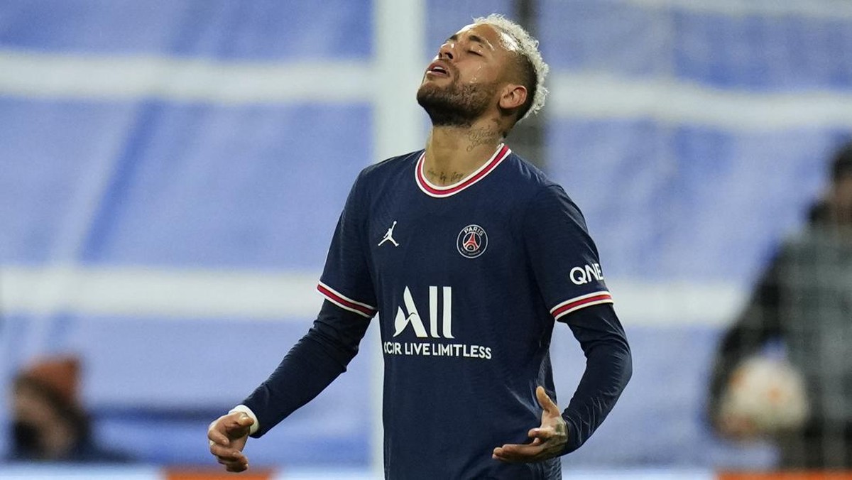 Stiker Paris Saint-Germain, Neymar. (Foto: Manu Fernandez/AP)