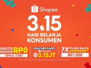 Puncak 3.15 Hari Belanja Konsumen, Shopee Berikan Ragam Promo 24 Jam