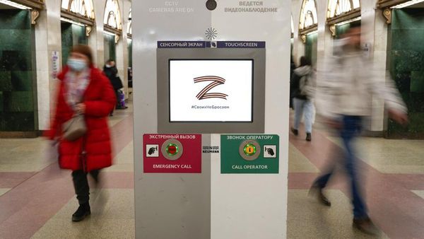 Simbol Huruf Z Mejeng di Kota-kota Besar Rusia, Ini Maksudnya