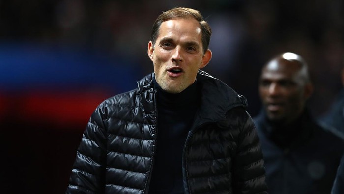 MANCHESTER, ENGLAND - FEBRUARY 12: Thomas Tuchel the Coach of Paris Saint-Germain during the UEFA Champions League Round of 16 First Leg match between Manchester United and Paris Saint-Germain at Old Trafford on February 12, 2019 in Manchester, England. (Photo by Michael Steele/Getty Images)