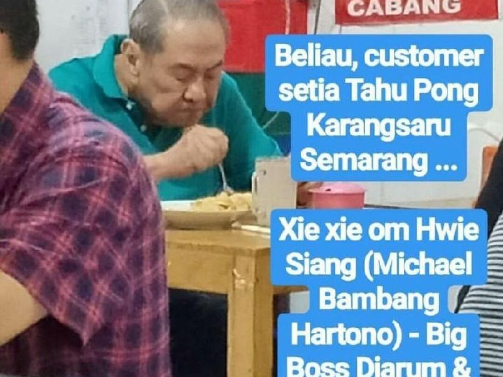 Viral Lagi Orang Terkaya di Indonesia Makan Tahu Pong, Netizen Puji Kesederhanaannya