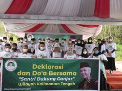 Ratusan Mahasantri Deklarasi Dukung Ganjar Pranowo Presiden 2024