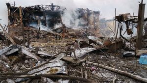 Pabrik Sepatu di Dnipro Ukraina Hancur Dirudal Rusia