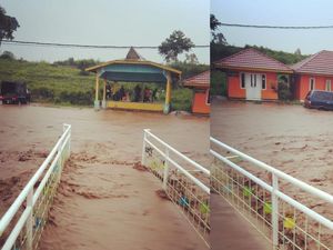 Banjir Terjang Pangalengan, Warna Airnya Cokelat Pekat