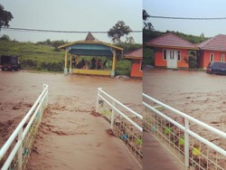 Banjir Terjang Pangalengan, Warna Airnya Cokelat Pekat