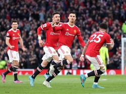 Brace Ronaldo Bawa MU Ungguli Tottenham di Babak Pertama