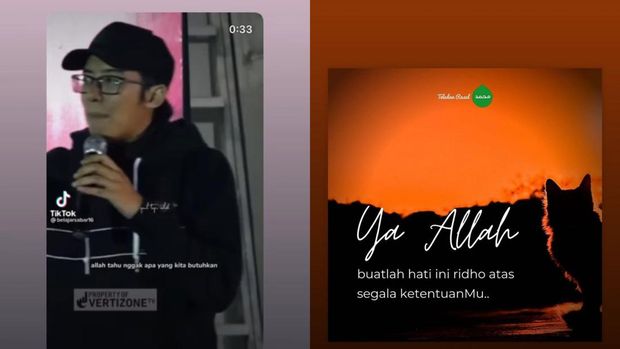 Jenar Marissa ibunda Audi Marissa mengunggah video ceramah tentang jodoh dan kekecewaan
