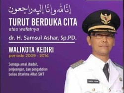 Terpidana Korupsi Mantan Wali Kota Kediri Samsul Ashar Tutup Usia