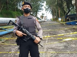 Lokasi Kebocoran Gas Beracun Dieng Dijaga Polisi Bersenjata