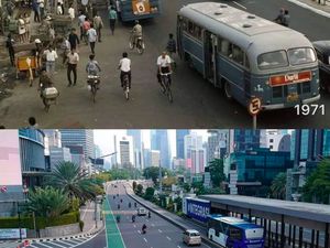 Potret Jalan Sudirman Dulu dan Kini, Apa yang Berubah?