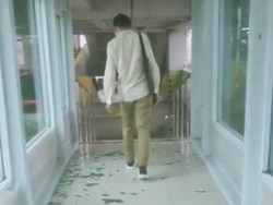 Hujan Angin, Kaca Lorong ke Gedung Parkiran Pemkot Tangsel Pecah-pecah!