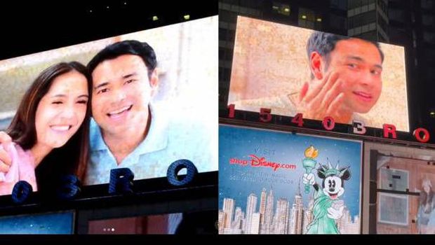 Raffi Ahmad & Nagita Slavina di Times Square, New York