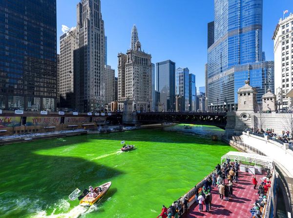 Sungai Chicago Disulap Jadi Warna Hijau, Bagaimana Bisa?