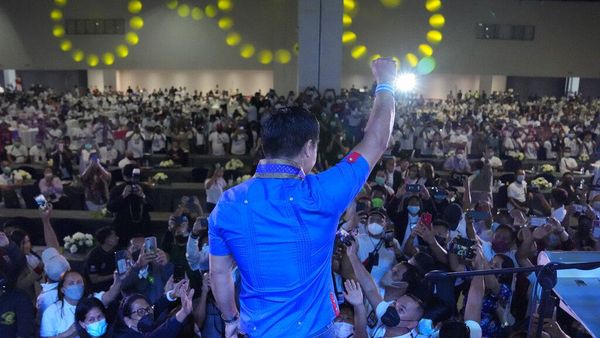 Gaya Eks Petinju Manny Pacquiao Saat Kampanye Capres Filipina