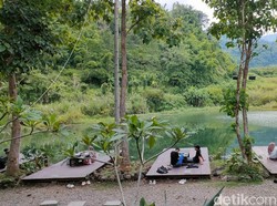 Mewah, Ngopi Estetik dengan Pemandangan Danau dan Gunung Guntur