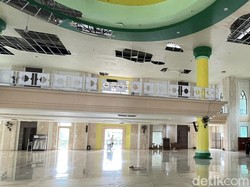 Atap Masjid Agung Parepare Bocor, Air Merembes ke Tempat Imam