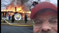 Keberhasilan Palace meredam Man City bakal membuat Juergen Klopp tersenyum lebar. Foto: dok. Twitter