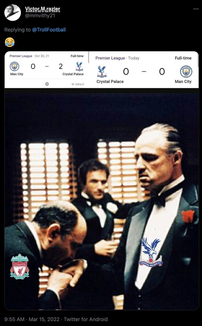 Palace vs Man City