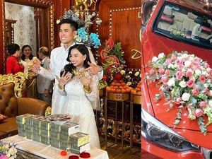 Pengantin Wanita Viral, Maharnya Gelang Emas Berderet Sampai Uang Tunai Rp 6 M