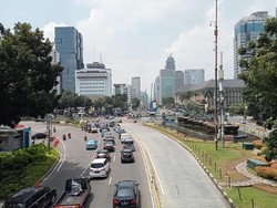 Parade MotoGP Selesai, Arus Lalu Lintas di Kawasan Patung Kuda Kembali Normal